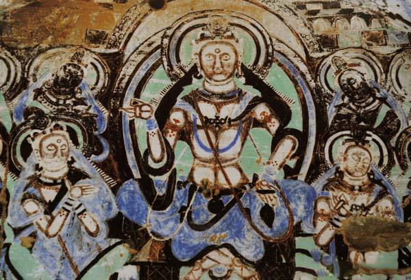 インドのガンダーラ美術、イラン美術の影響が顕著に見られる仏教石窟寺院